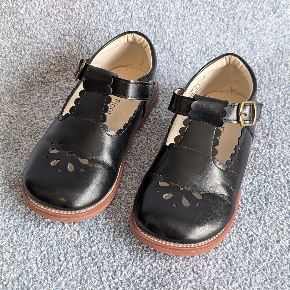 Felix & Flora Girls Size 11 Black Mary Jane Dress Shoes Ballet Flats School Shoe